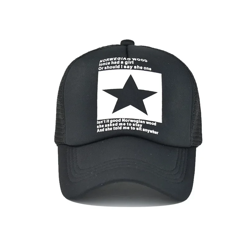 

Fashion Brand Star Printing Baseball Cap Women Baseball Hat Breathable Men Women Summer Mesh breathable Cap Gorras