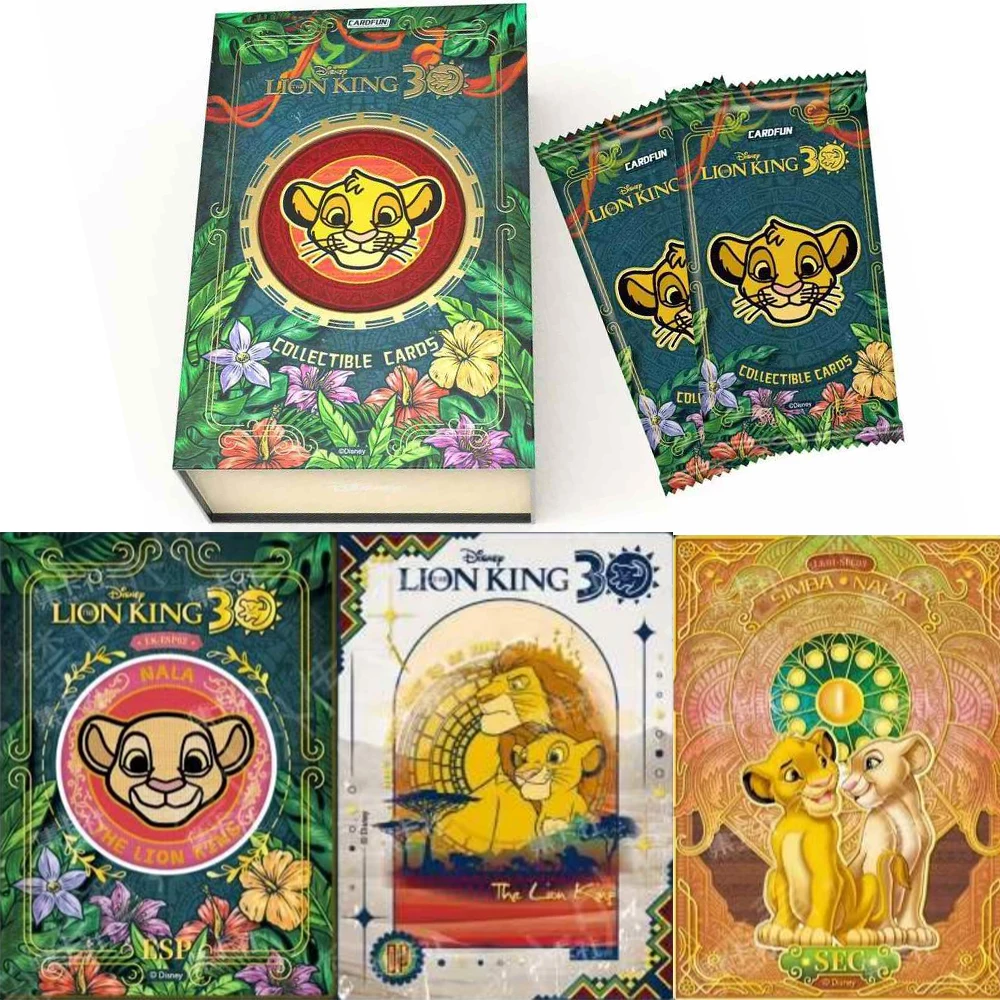 Genuine Lion King Cards 30th Anniversary Series LION KING Simba Animation Peripheral Collectible Card Toy Gift