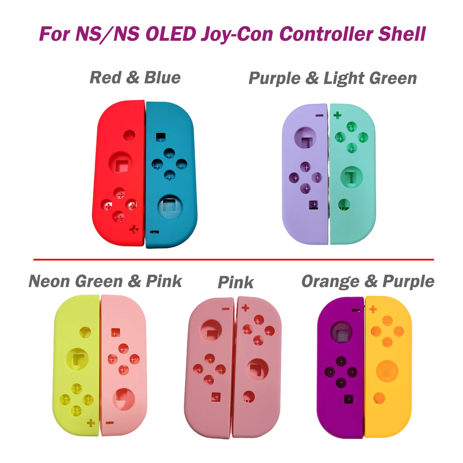 

For NS/NS OLED Joy-Con Controller Shell Housing Shell Case Replacement Housing Shell for NS Joy Con