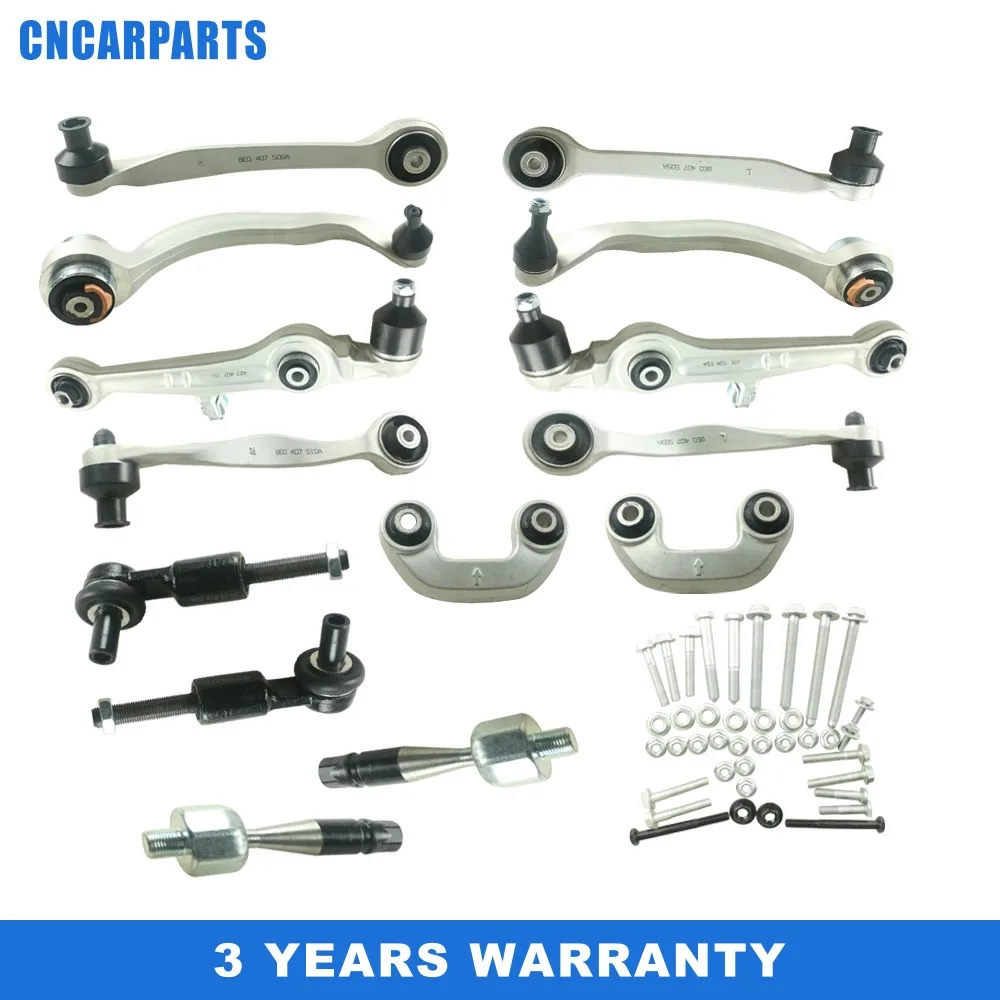 Suspension Kit Upper Lower Control Arms Tie Rod Sway Bar FIT FOR Audi A4 A6 Passat