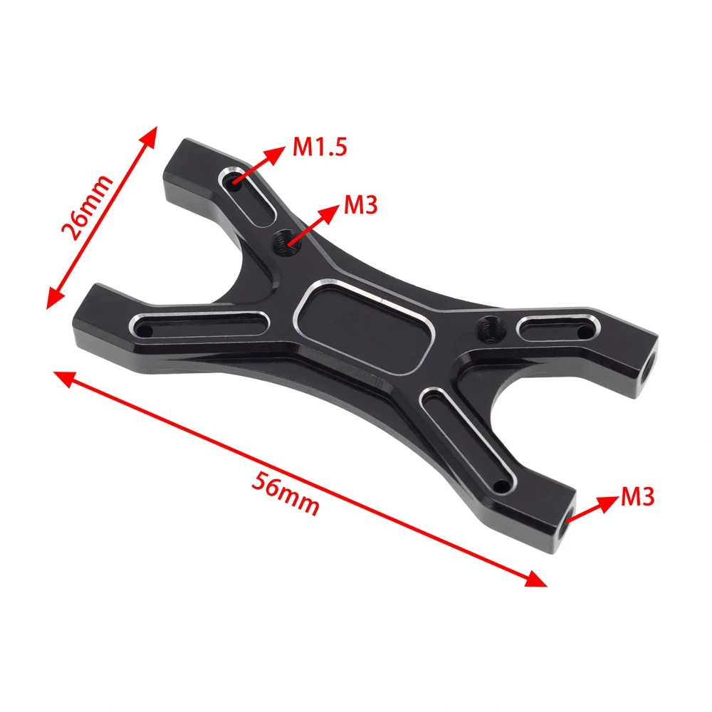 Metal Wing Mount Brace for Arrma 1/7 Limitless on Road RC Car Upgrade Parts Accessories