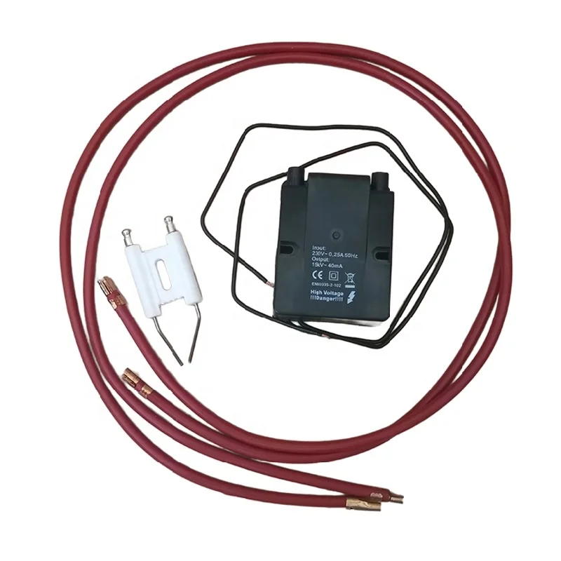 220V~230V High Voltage Pulse Igniter 10KV Ignitor Transformer Waste Oil Burner Sparking Plug High Tension-line Ignition Needle