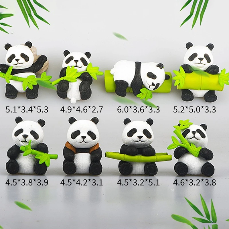 Panda Fridge Magnets Cute Cartoon Refrigerator Sticker Creative Photo Wall Magnetic Buckle Kitchen Accessories Home Ornaments