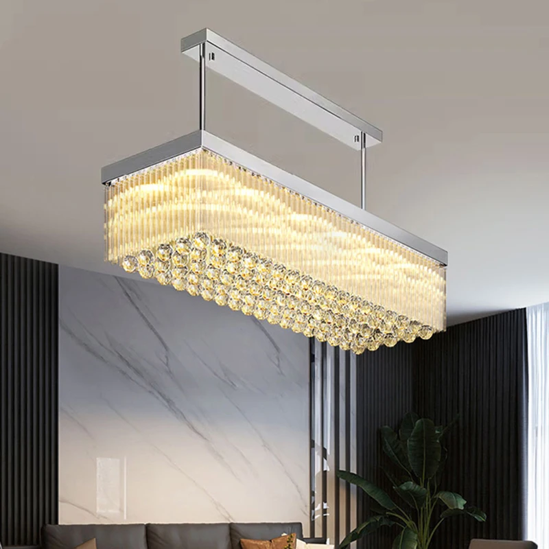 Home Decorationpendant Lights Luxury Crystal Living Room Chandelier Dining Room Pendant Lamp Ceiling Light Indoor Lighting