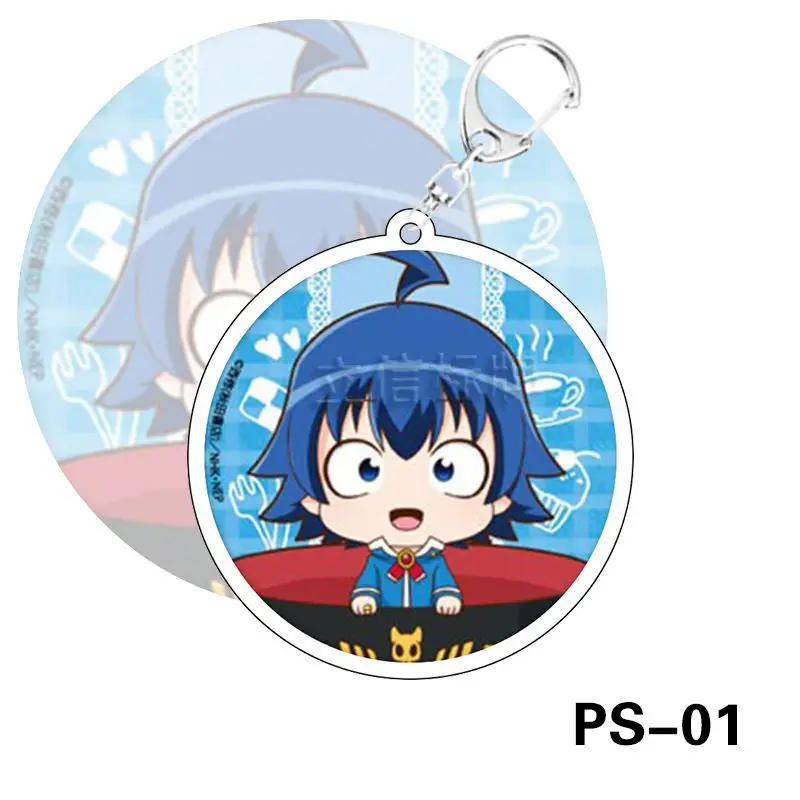 

Anime Keychain The Disastrous Life of Saiki K usuo Key Chain Creative Decorations Student Backpacks Pendant Acrylic Keyring Gift