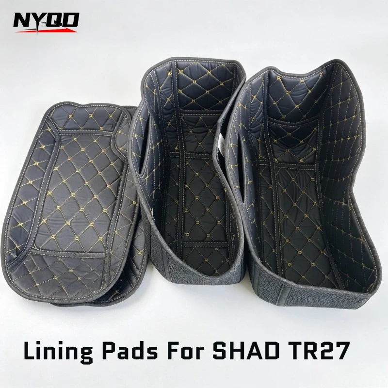 1 Pair Motorcycle Side Box Inner Liner Mat Thick Shock‑Absorbing Lining Pads For SHAD TR27 Side Case Modification Accessories