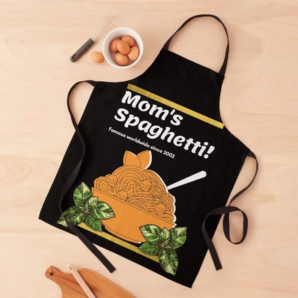 Mom's Spaghetti Apron Kitchen Things And For Home Hairdressing Hairdresser Accessories Dress Apron