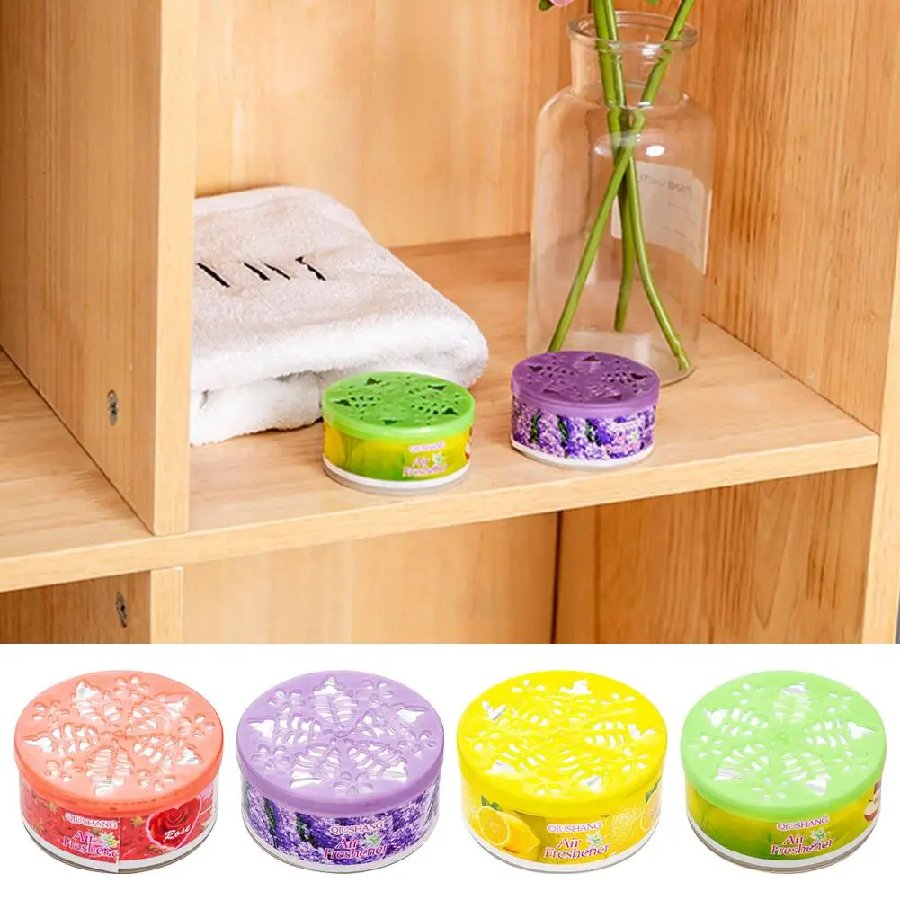Solid Fragrance Diffuser Air Fresheners Canned Rose Lavender Lemon Flavor Household Solid Fragrant Car Deodor