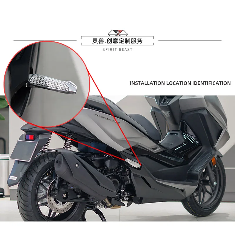 Spirit beast is suitable for Honda NSS350 rear pedal modified motorcycle pedal non-slip folding rear footrest