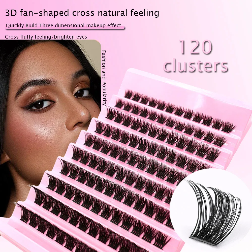 سعة كبيرة لتقوم بها بنفسك متجمع رقيق الرموش 8-14 مللي متر مختلط الطبيعية لينة مجعد الرموش الصناعية ثلاثية الأبعاد تمديد ماكياج أداة
