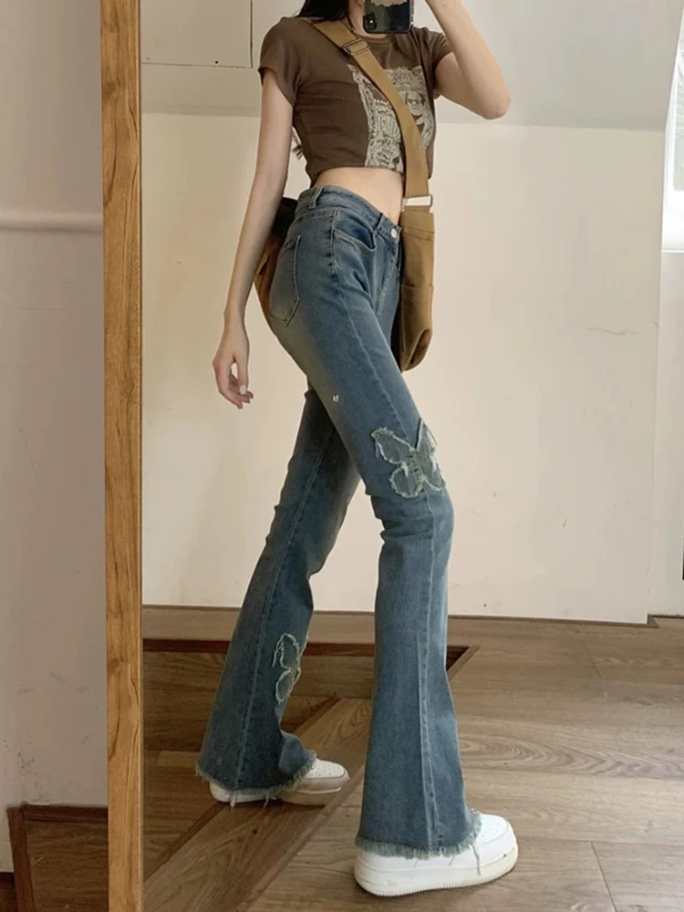 

Летние новые женские джинсы с высокой талией в стиле ретро, повседневные простые базовые модные уличные женские джинсы, черные, серые, синие, тонкие шикарные брюки, женские