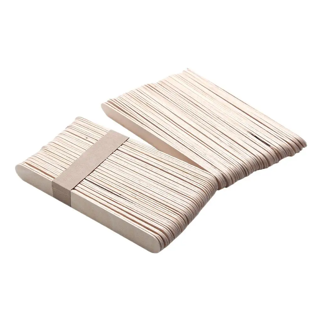 50x Spatula Applicators Scrapers Sterile Sticks Bikini Hair Removal