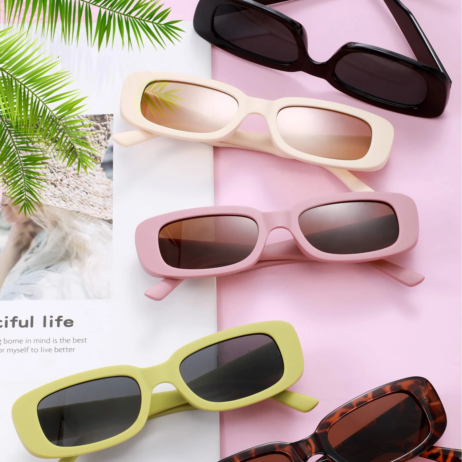 

Fashion Sunglasses Women Rectangle Shades Vintage Sun Glasses Men Brand Designer Newest Female Eyewear Trendy Festival Party