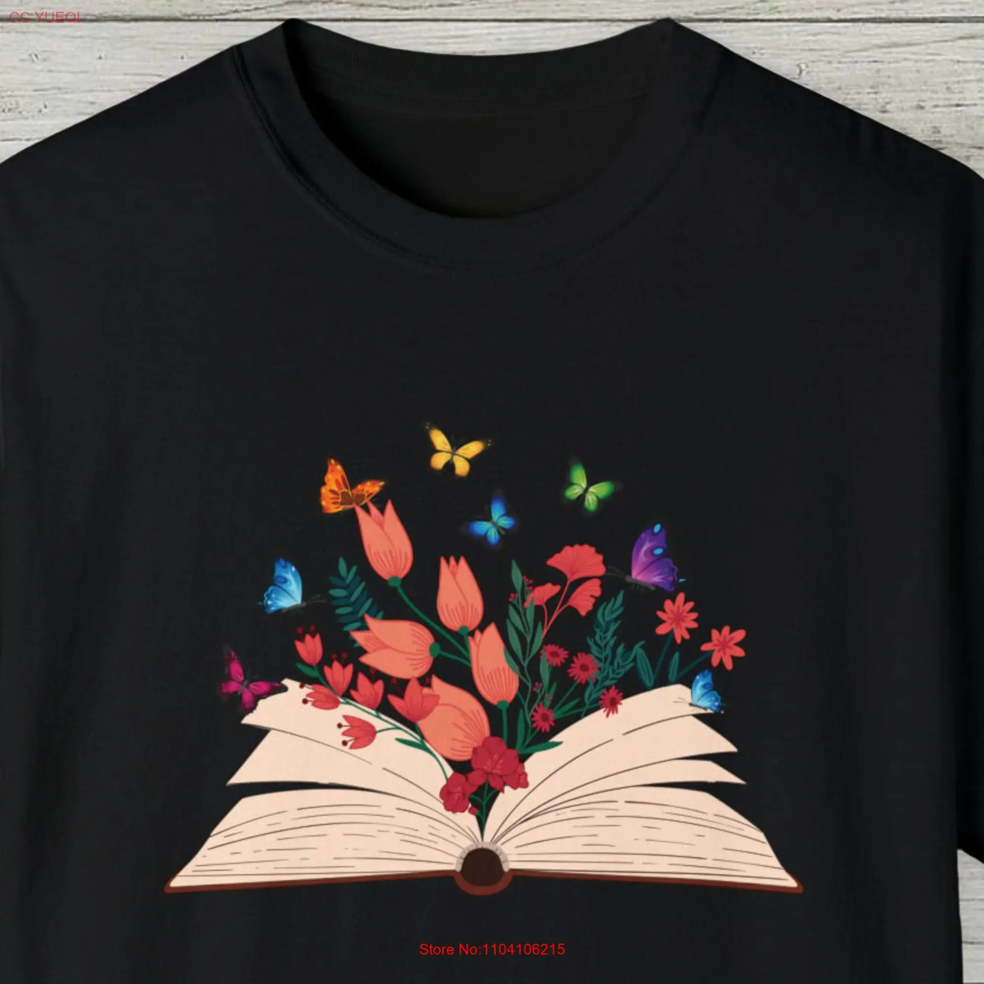 Abibliophobia T Shirt Book Lover Reading Bookworm Bibliophiles long or short sleeves