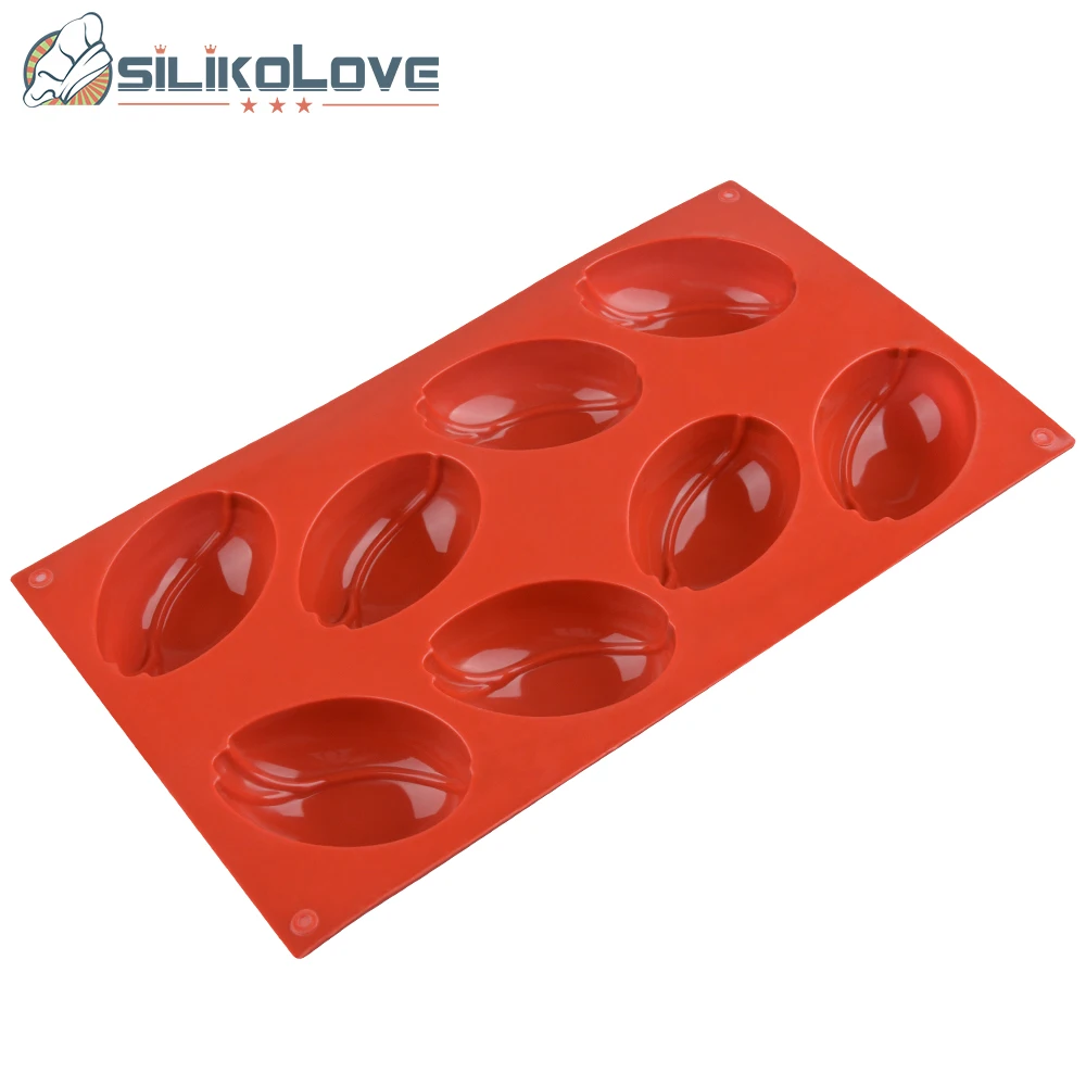 SILIKOLOVE 8 Cavity Tulip Cake Decorating Mold Silicone Mold for Baking Mousse Cakes Bakeware Tools