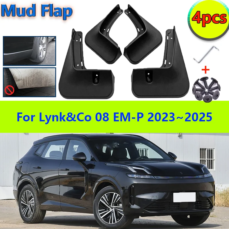 

Car Muds Flaps for Lynk&Co 08 EM-P 2023 2024 2025 Cars Splash-proof Splash Guards Flap Mudguards Fender Auto Styling Accessories