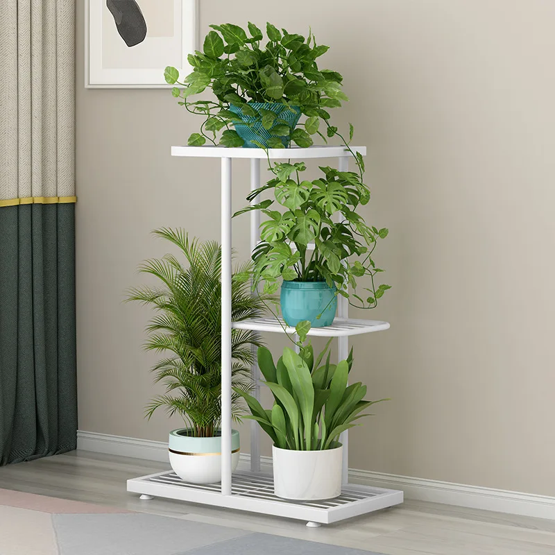 3Tier Plant Shelves Iron Potted Flower Plant Stand Rack Multiple Flower Pot Holder Shelf IndoorOutdoor Planter Display Organizer