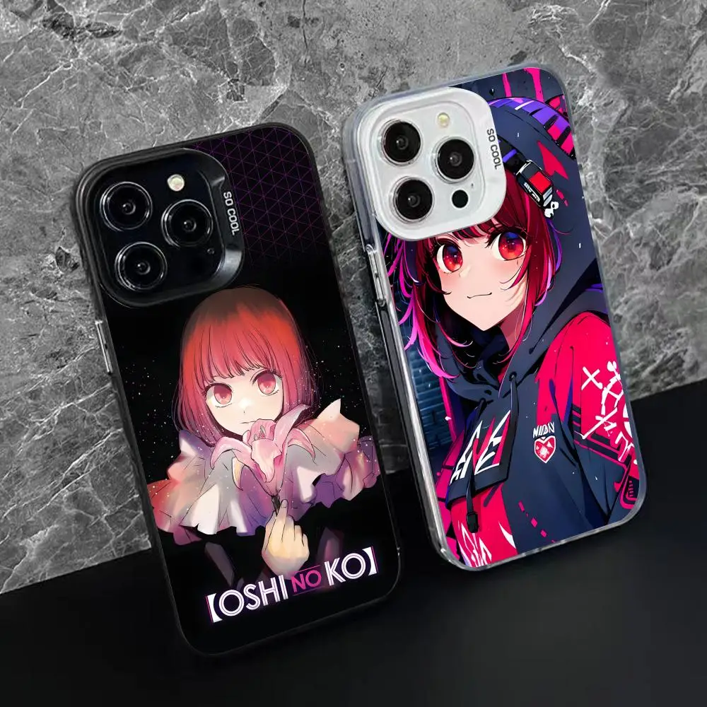 B-Komachi Kana Arima حافظة لهاتف آيفون 17 16 15 14 13 12 11 X XR XS 8 7 Pro Max Plus غطاء حماية شفاف اللون
