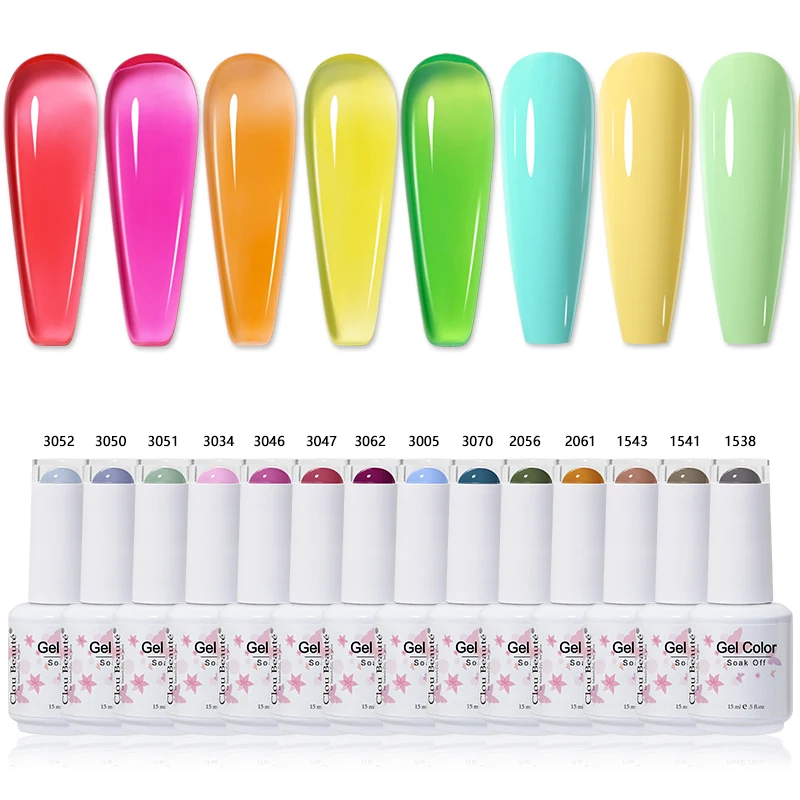 Clou miles-Verhéritage à Ongles en Gel UV Semi-Continu, Couche de Finition Interdite, 126 Couleurs, 15ml