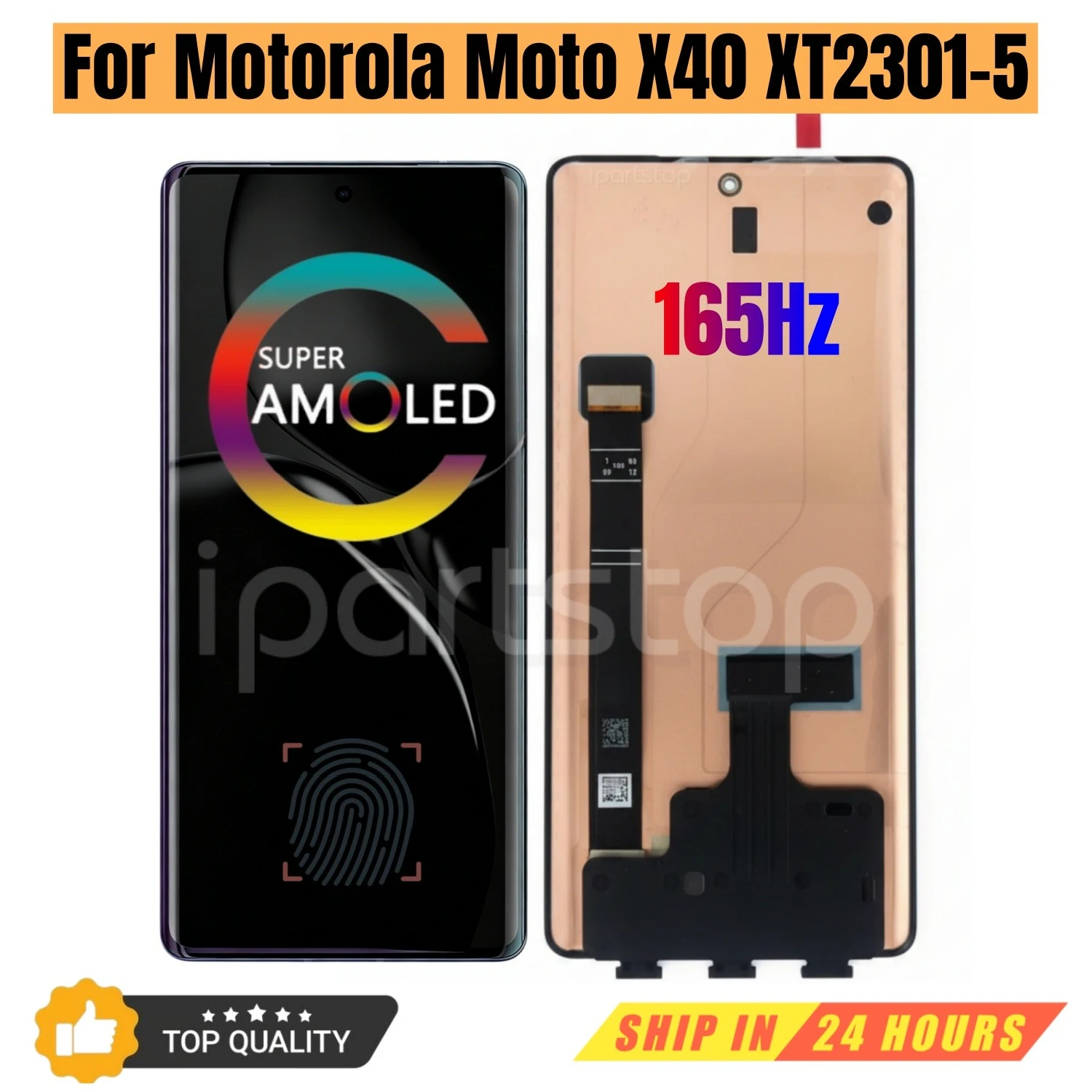 

iParts Replacement New Display for Motorola Moto X40 5G XT2301-5 165Hz OLED Touch Screen Digitizer Assembly OEM all Functions