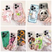 For ITEL A70 Case A665L Luxury Panda Painted Cover Silicone Soft TPU Phone Case For ITEL  A 70 80 A70 A80 ShockProof Back Cover