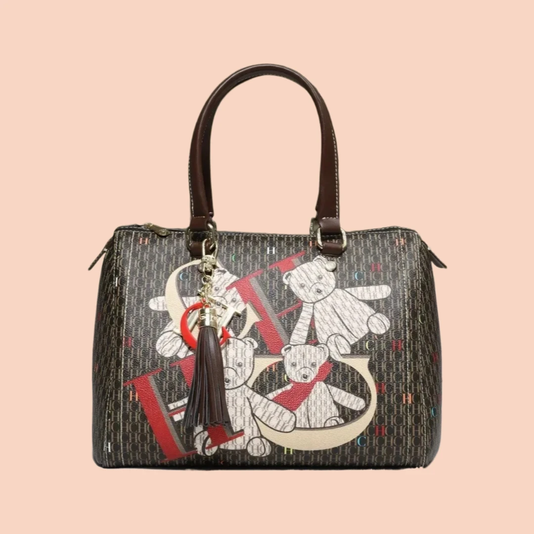 

2025 Fashion Luxury Solid Color Crossbody Handbag Simple Elegant Leather Tote with Large Capacity and Designer Detail