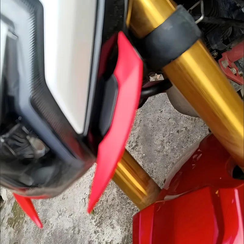For Motorcycle Mod GP Airfoil Spoiler Fuxi Guohuo Qiaoge Jingzhan Horizon Sport Bike Wind Wing