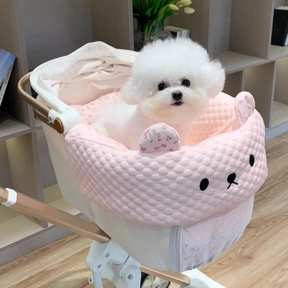 Pet Stroller Cushion Insert Pad Washable Comfortable Cart Liner Mat Travel Replacement Liner for Puppy Kitten Outdoor Walking