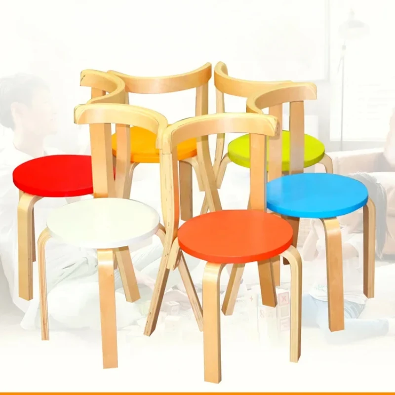 

Kindergarten children's chairs, baby stools, back chairs, small benches, child seats, home meals, cartoon tables, solid wood