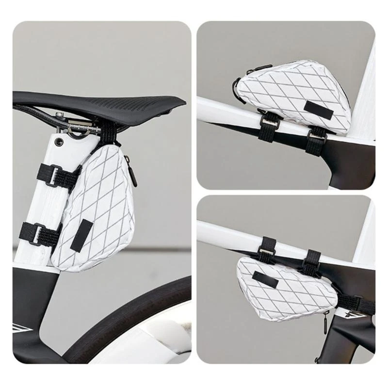 

Road Bike Saddles Bag Road Bike Cycling Tail Bag Small Bike Pouches Easy Install 24BD