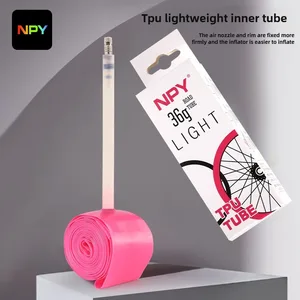 Chambre à air NPY pour vélo ultraléger 36g 700C X18 25 28 32 35 37 40 Matériel TPU de vélo de route Pneu 45/65/85mm Longueur valve française 10 meilleures ventes de moteur 2845 - No 9