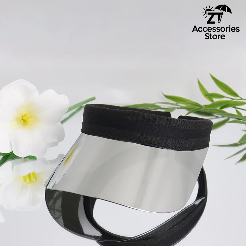 

Summer Silver Hollow Top Golf Sun Hat UV Protection Hat with Sweat-absorbent Belt Outdoor Sports Cycling Tennis Hiking Sun Visor