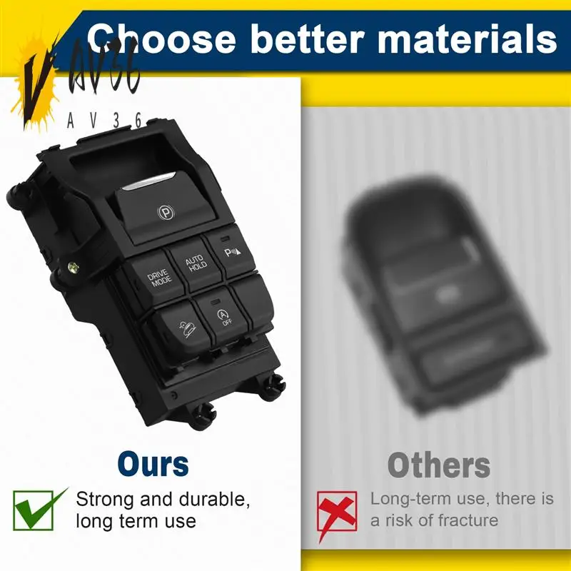 

AV36-93300-D30104X 93300D30104X Car Electronic Handbrake Switch Console Floor Switch Complete For Hyundai Tucson