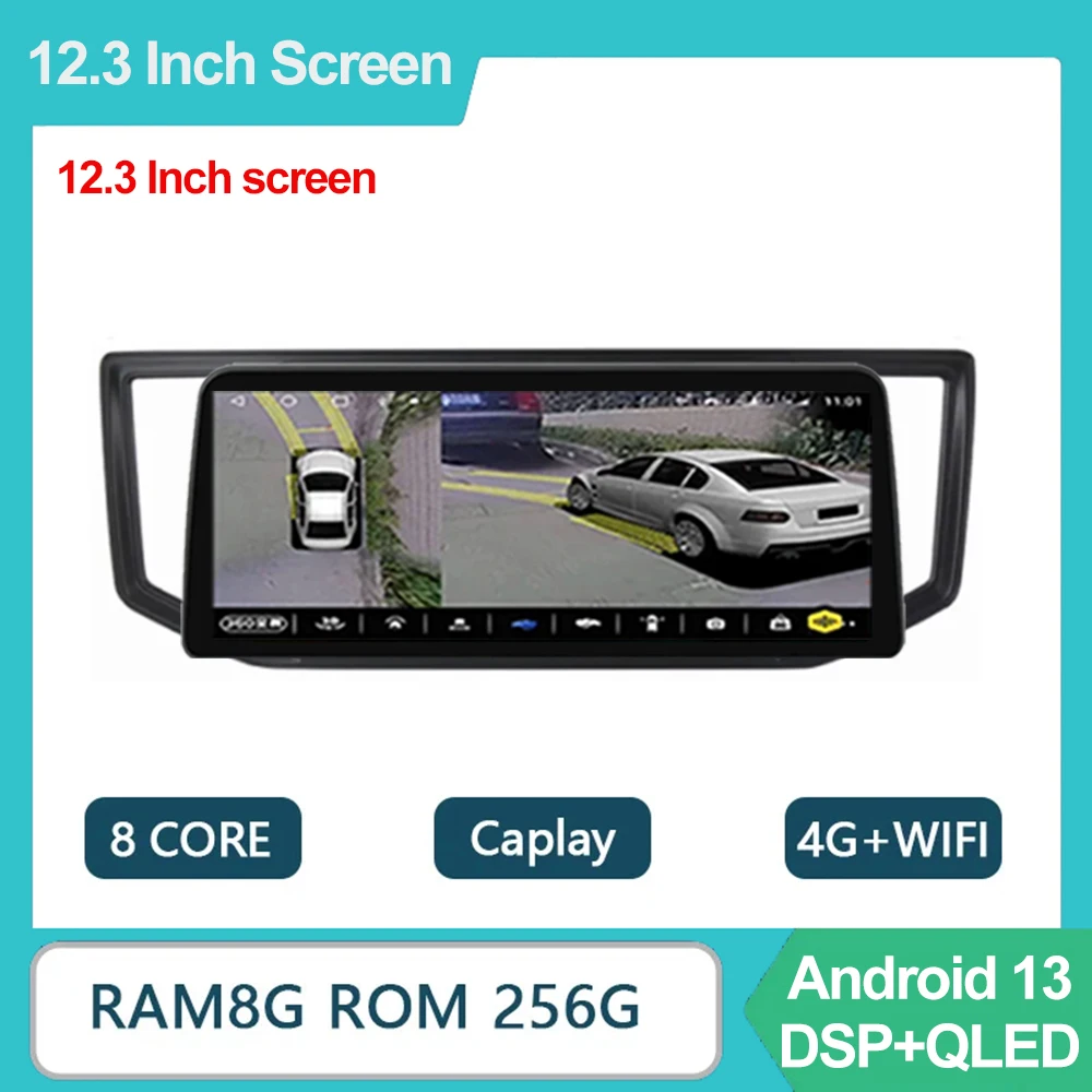 

12.3 inch For VW Crafter Van Man 2017-2021 2Din GPS Auto Radio Video Player Android 13 DSP CarPlay Stereo Support WIFI OBD DVR