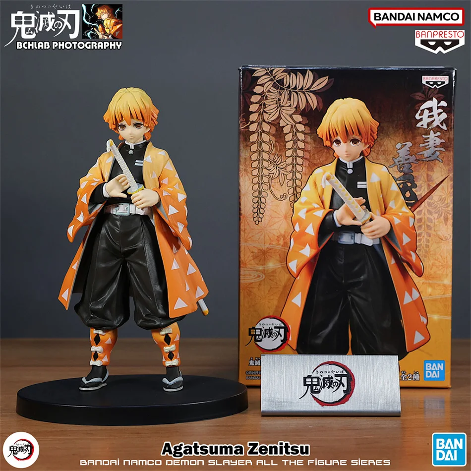 Figuras de Anime de 15cm de Demon Slayer: Tanjiro Kamado e Iwaemon Zenitsu, Máscara de Anime Masculina, Accesorios para Caja de PC