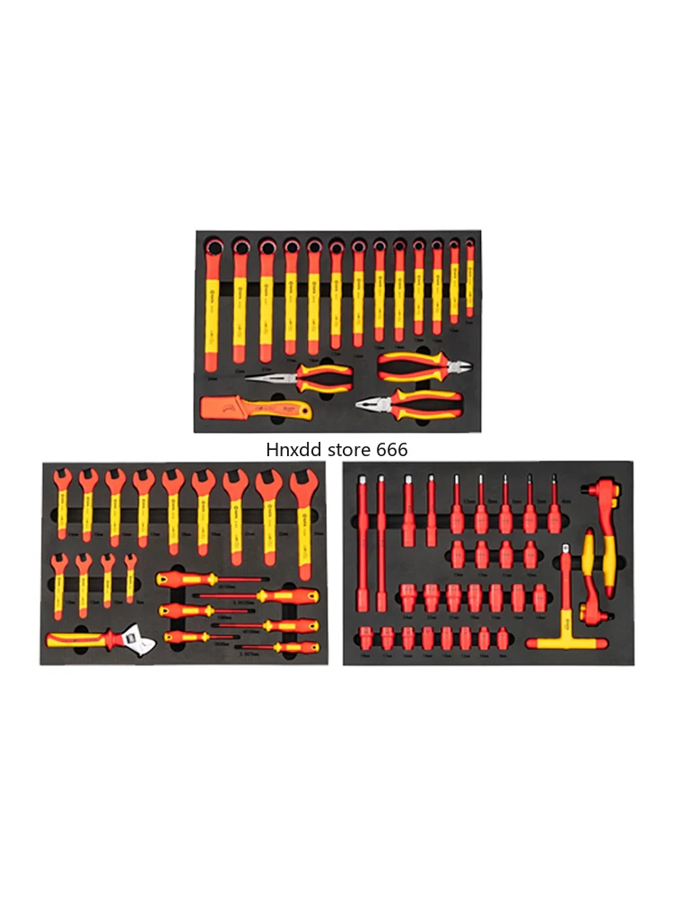 New energy 09928 insulation electric vehicle maintenance tools 68-piece maintenance set