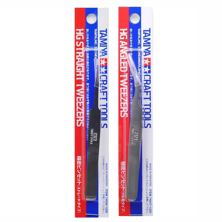 Tamiya 74047/74048 инструменты для рукоделия HG прямой/угловой Пинцет сборка модель инструменты для строительства хобби изготовление своими руками