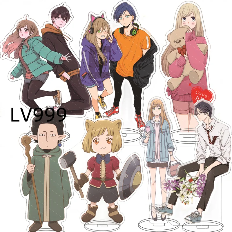 Hot My Love With Yamada-kun At Lv999 Acrylic Stand Model Plate Double Sided Acrylic Cosplay Desktop Decor Fans Collection