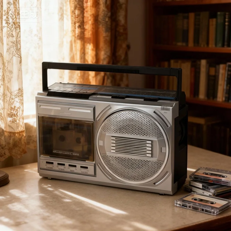 Vintage Portable Boombox Cassette Player Bluetooth AM FM Radio USB TF MP3 Retro Tape Stereo Recorder Speaker