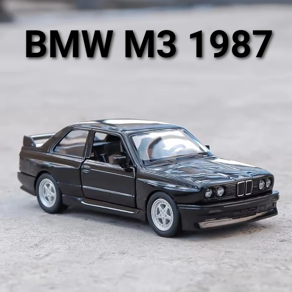 

Масштаб 1:36, BMW M3 1987 Nissan GTR, игрушечная модель автомобиля, литье под давлением, двери, открытые спортивные автомобили, модели детских подарков на день рождения и праздник