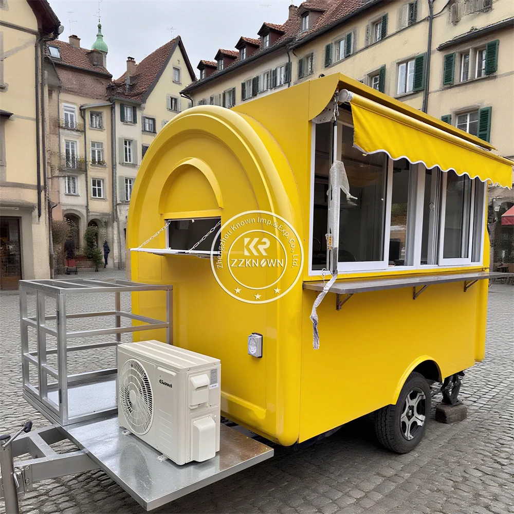 

Мобильный прицеп для быстрого питания, полностью оборудованная тележка для мороженого, индивидуальный киоск для кофейни, концессионный пищевой грузовик с полной кухней