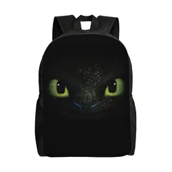 New Men's Women's Personalized Trendy Backpack Cute Toothless Little Dragon Eye Pattern Student Shoulder Bag Laptop knapsack