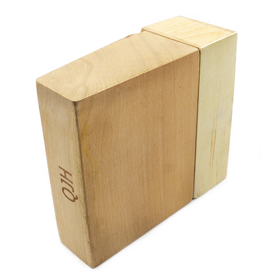 QJH Handwerkzeughalter-Box mit 46/98 Löchern, Organizer, Holzständer für Lederhandwerk, Stanzwerkzeuge, Schnitzwerkzeuge, Bohrer-Aufbewahrung – Detail 9