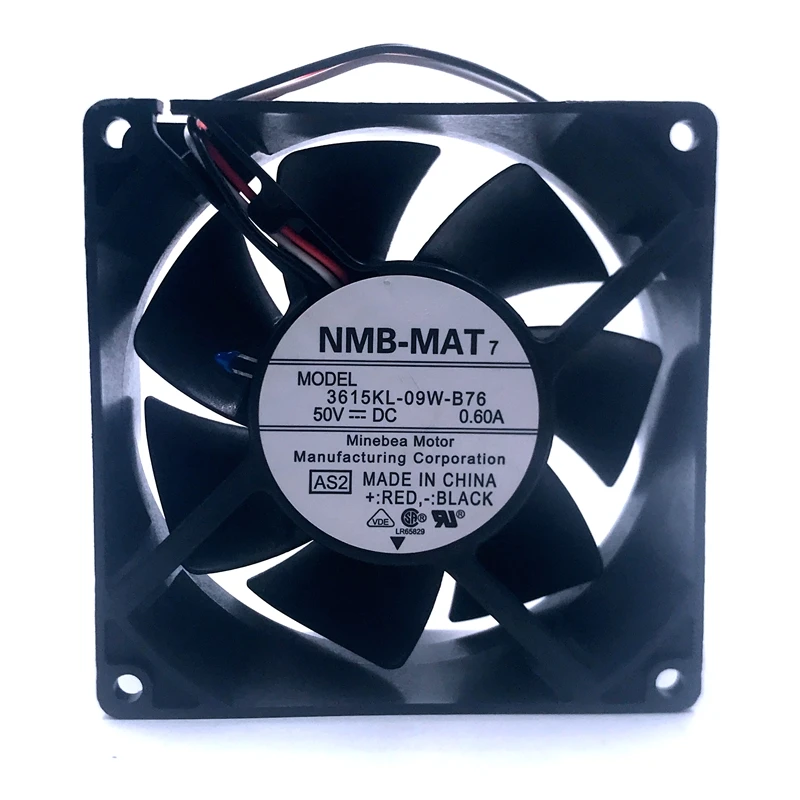 50V Case Fan 92mm 90mm 3615KL-09W-B76 9cm 9038 92x92x38mm 0.60A temperature control server cooling fan