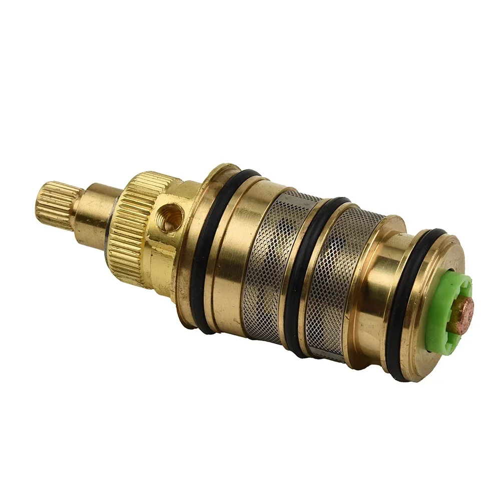 Thermostatic Cartridge Valve Copper Brass Temperature Control Thermostat Shower Mixing Faucet Cartridge Replacement Repair Kit