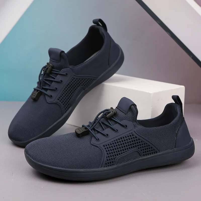 New Unisex Wider Shoes Breathable Mesh Men Barefoot Wide-toed Shoes Brand Flats Soft Zero Drop Sole Wider Toe Sneakes Large Size