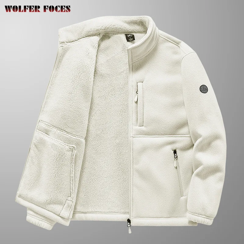 

Autumn And Winter New Thickened Lamb Fleece Jacket Outdoor Camping Clothing Tactical Heating Jackets Custom Mountaineering