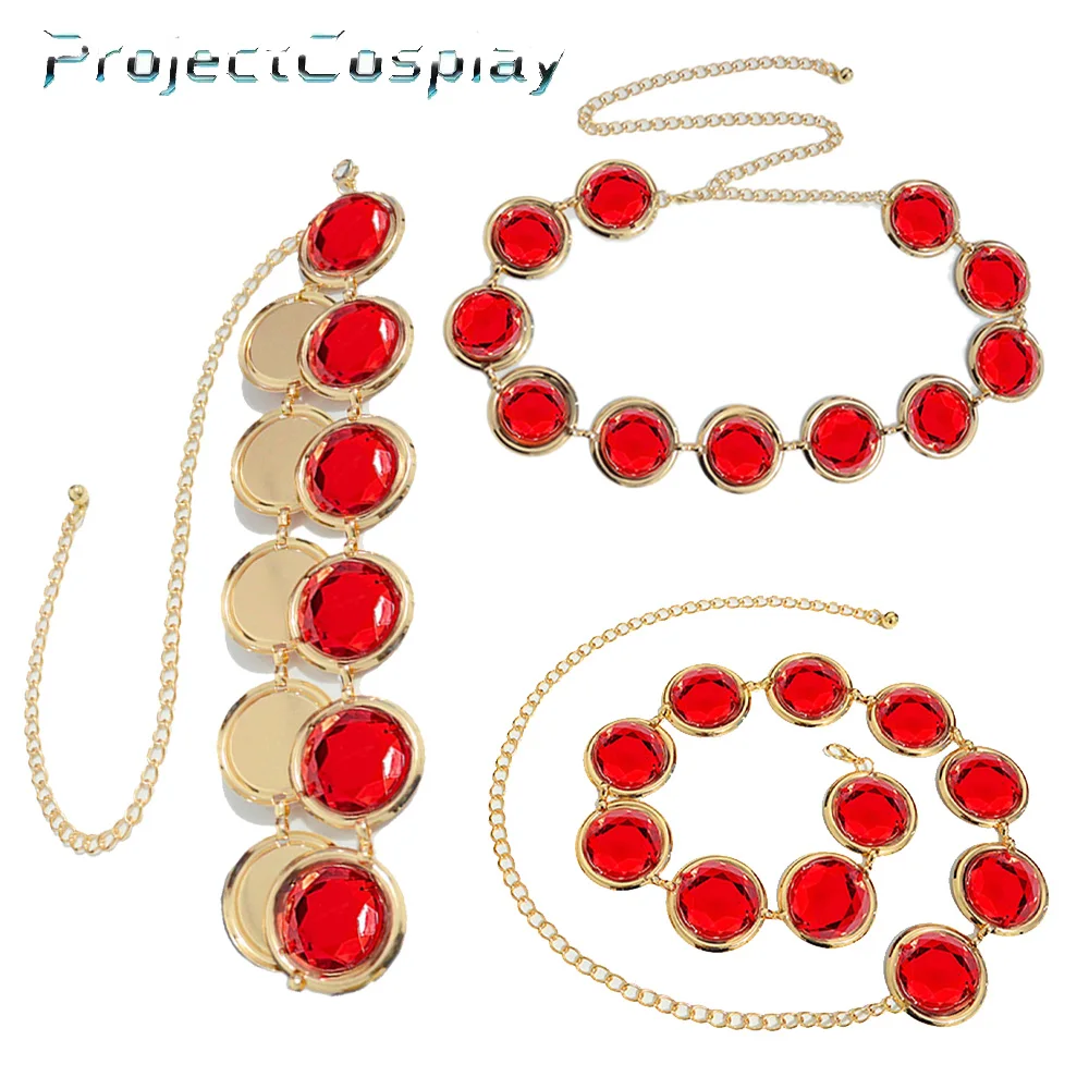 Raven Cosplay Belt Waistband Cartoon Titans Roleplay Waist Chain Costume Accessories Halloween Carnival Gifts Men Women Adult