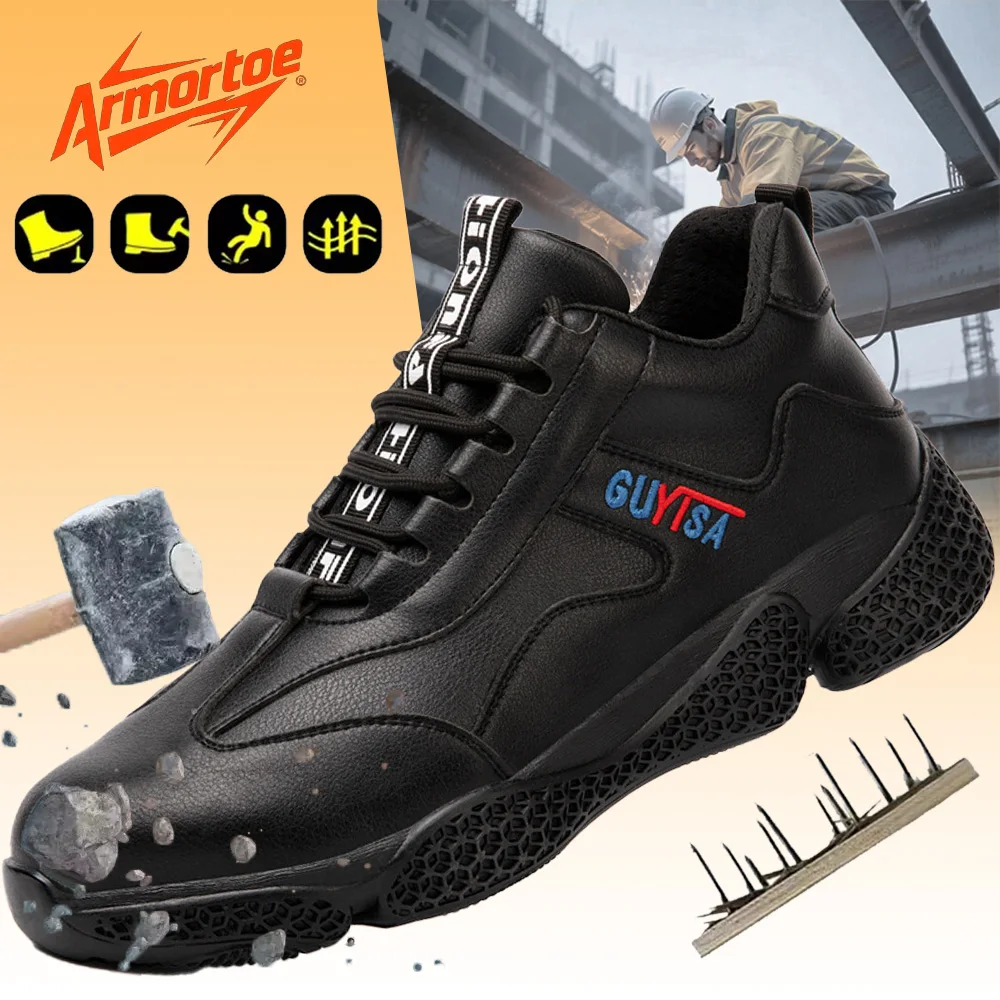 

ArmorToe 6kV Electrical Hazard Shoes Waterproof Anti-Impact Puncture Proof Slip Resistant Lightweight Soft Sole #Armor2766