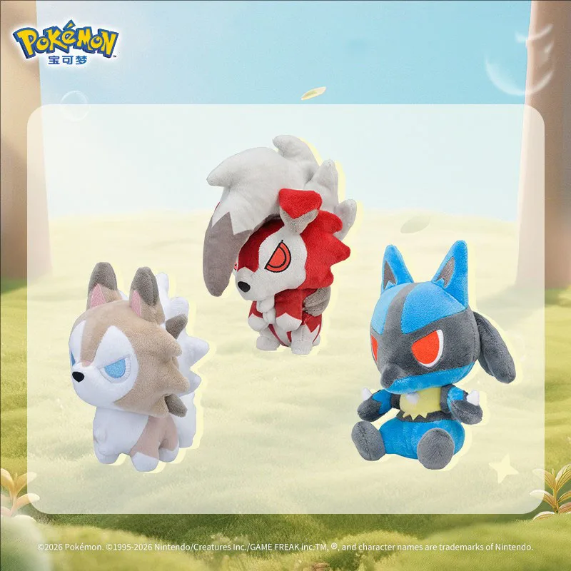 

Оригинальная серия плюшевых кукол Pokémon: Генгар, Мью, Лукарио, Ликанрок. Модные коллекционные фигурки, игрушки, украшения, подарок на день рождения для девочек.